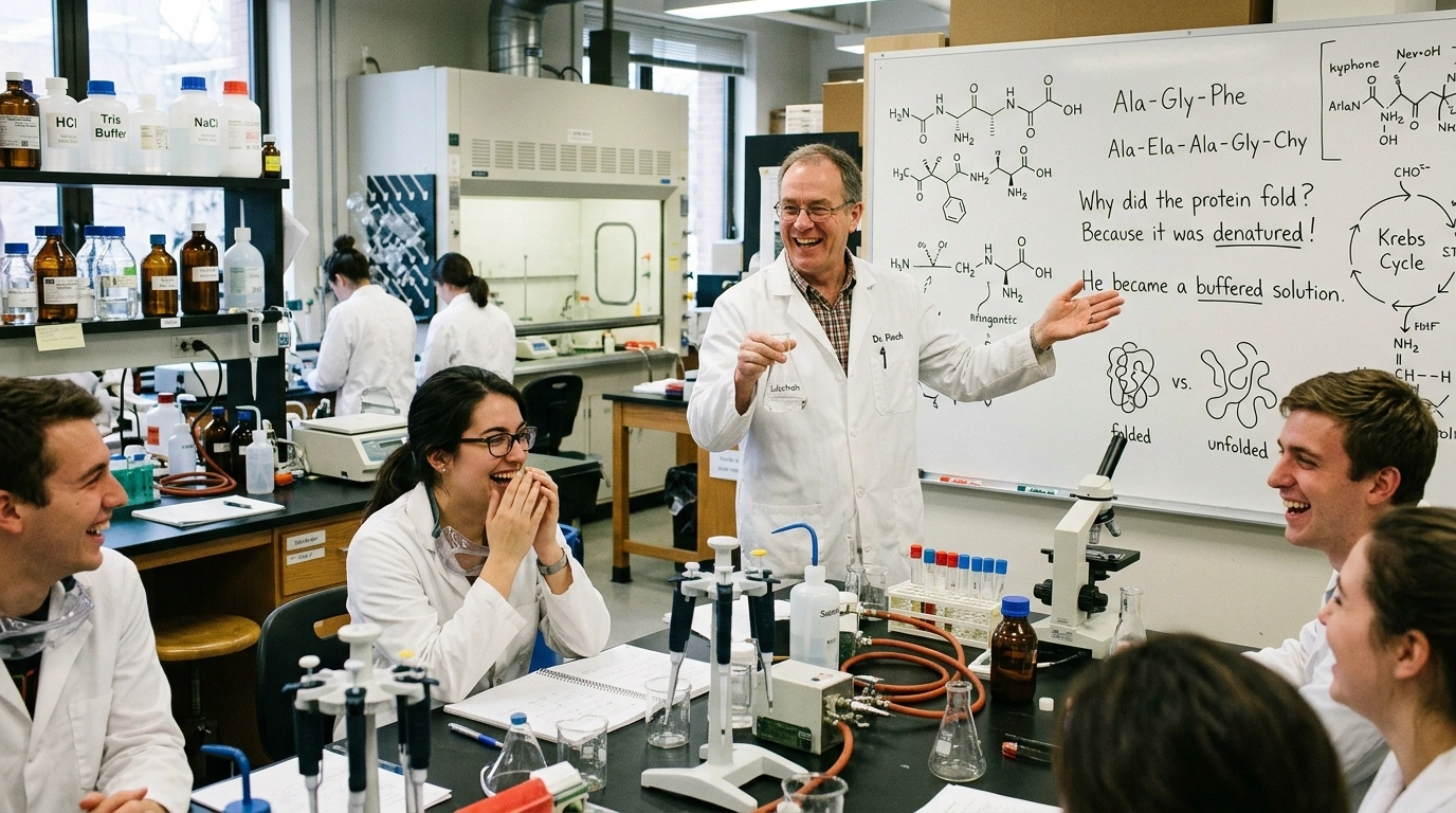 Biochemistry Social Media Caption Jokes