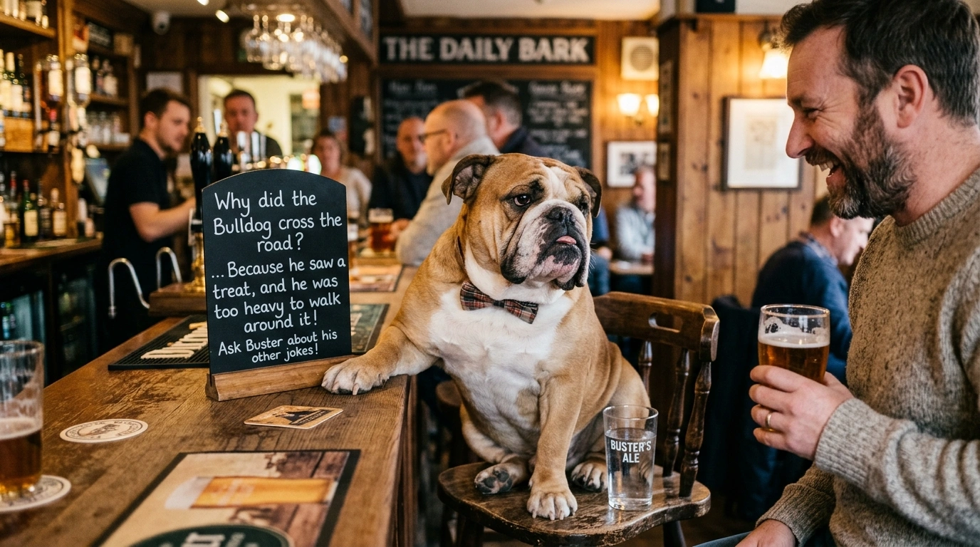 Bulldog Jokes Family Time Humor