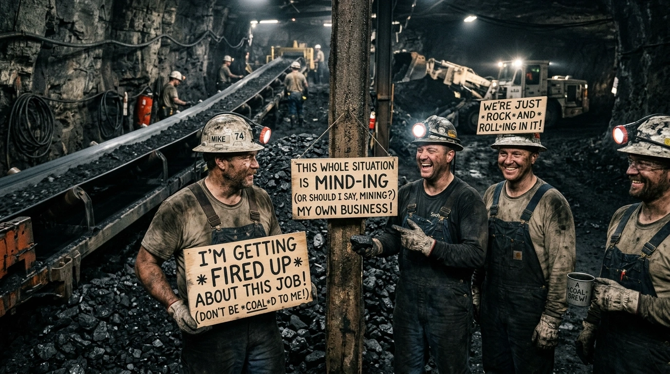 Coal Puns Social Media & Caption Jokes