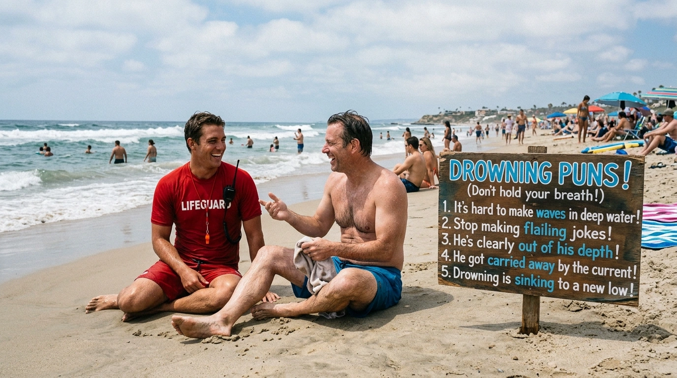 Drowning Travel & Adventure Humor