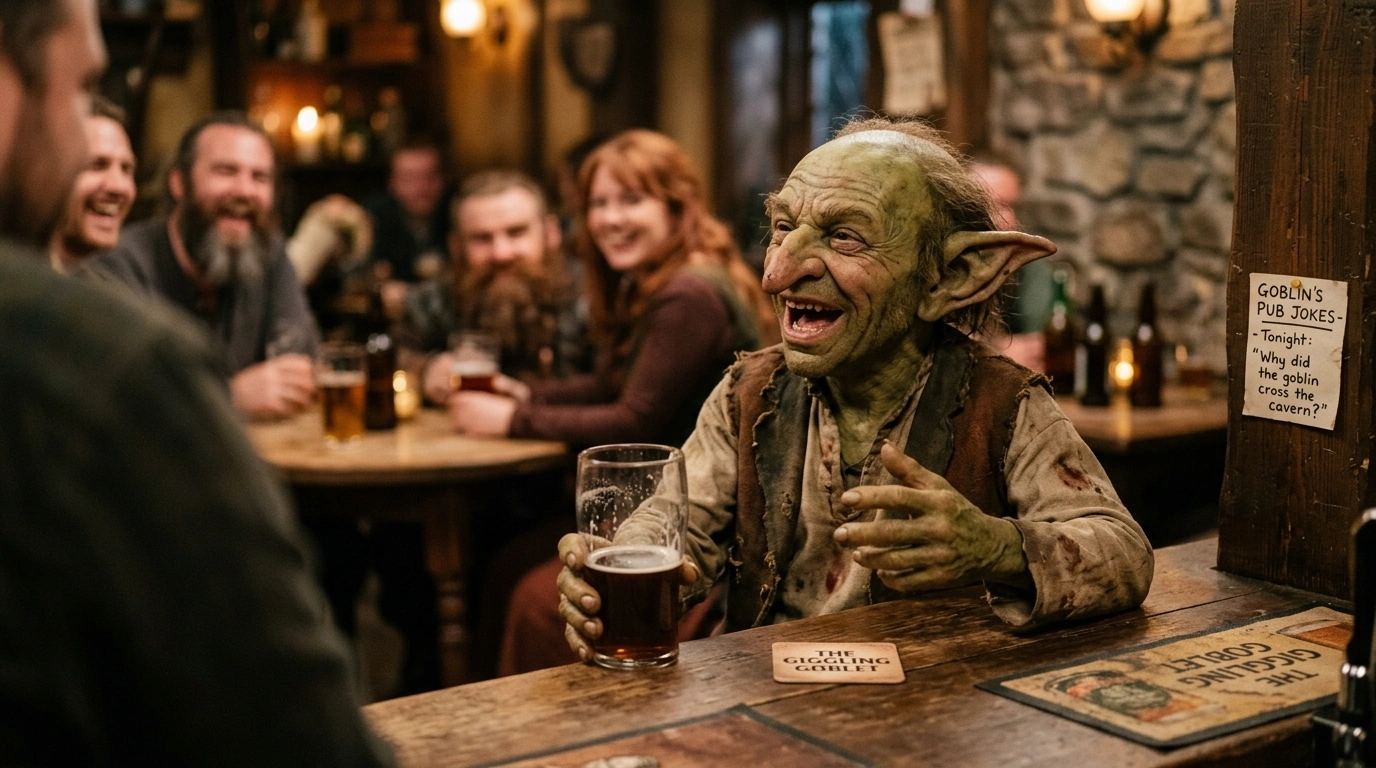 Goblin Social Media & Caption Jokes