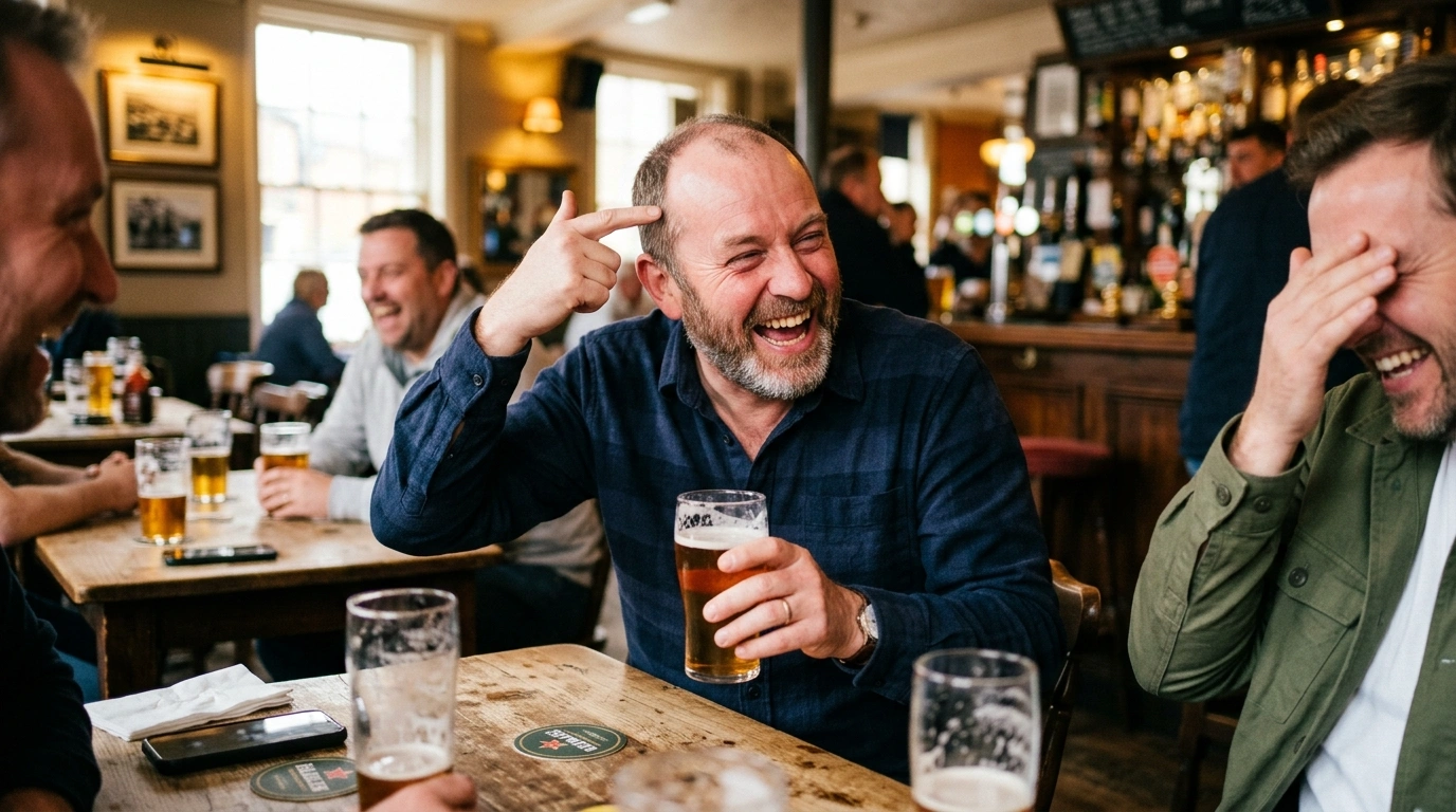 Receding Hairline Travel & Adventure Humor