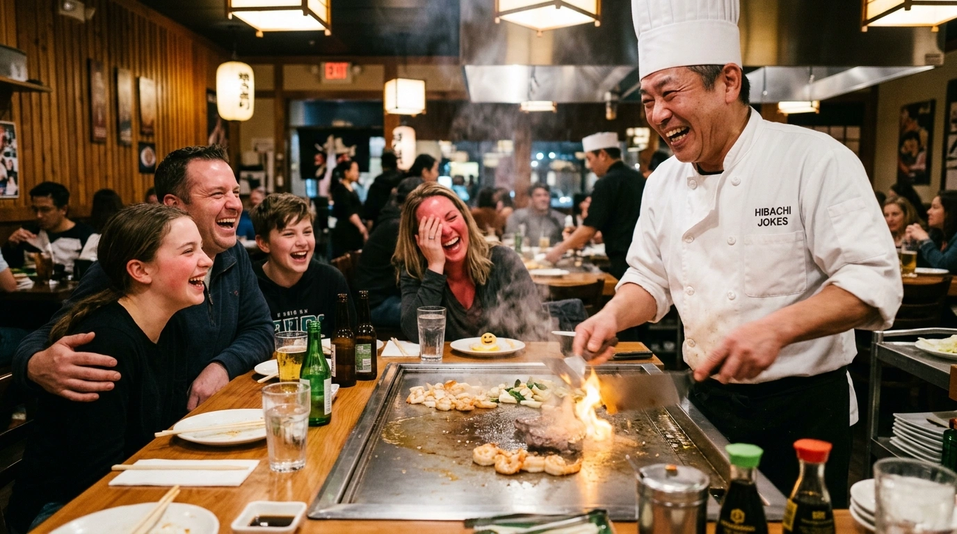 Travel & Adventure Hibachi Jokes Humor