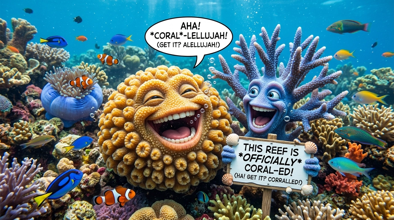 Travel-Themed Coral Puns