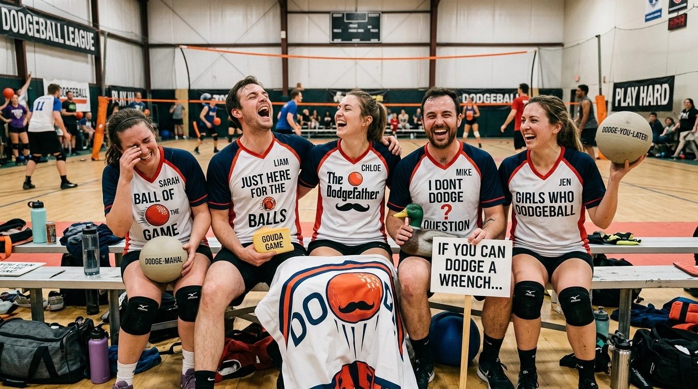 Travel-Themed Dodgeball Puns