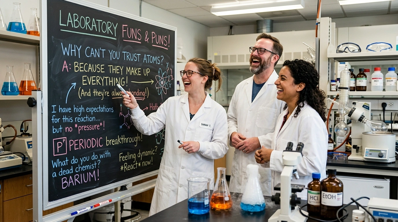Travel-Themed Laboratory Puns