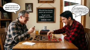 checker puns